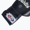 Стильні кутові спаринг-боксерські рукавички Fairtex - закритий великий палець сині 6