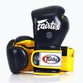 Боксерські рукавички Fairtex Heavy Hitter синьо-жовті в мексиканському стилі 4