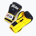 Боксерські рукавички Fairtex Heavy Hitter синьо-жовті в мексиканському стилі 5