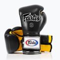 Боксерські рукавички Fairtex Heavy Hitter в мексиканському стилі чорно-жовті 4