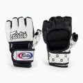 Рукавички для боротьби Fairtex Super Sparring білі/чорні