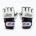 Рукавички для боротьби Fairtex Super Sparring білі/чорні 2