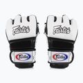 Рукавички для боротьби Fairtex Super Sparring білі/чорні