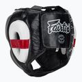 Боксерський шолом Fairtex Super Sparring чорний/білий 3
