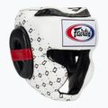 Боксерський шолом Fairtex Super Sparring білий/чорний