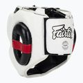 Боксерський шолом Fairtex Super Sparring білий/чорний 3