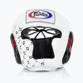 Боксерський шолом Fairtex Super Sparring білий/чорний