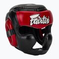 Боксерський шолом для спарингу Fairtex Diagonal Vision - повне покриття голови чорний/червоний