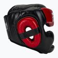 Боксерський шолом для спарингу Fairtex Diagonal Vision - повне покриття голови чорний/червоний 2