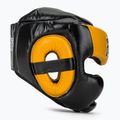 Боксерський шолом для спарингу Fairtex Diagonal Vision - повне покриття голови чорний/жовтий 2