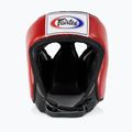 Шолом для змагань з муай-тай та кікбоксингу Fairtex червоний 2