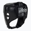 Захисний шолом для змагань з муай-тай і кікбоксингу Fairtex чорний 3
