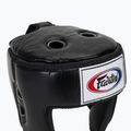 Захисний шолом для змагань з муай-тай і кікбоксингу Fairtex чорний 4