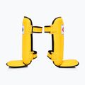 Захисні наколінники Fairtex In-Step з подвійною підкладкою жовті 3
