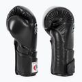 Стильні кутові спаринг-боксерські рукавички Fairtex - закритий великий палець чорні 3