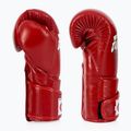 Стильні кутові спаринг-боксерські рукавички Fairtex - закритий великий палець червоні 3