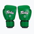 Боксерські рукавички з натуральної шкіри Fairtex зелені