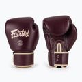 Боксерські рукавички з натуральної шкіри Fairtex бордові