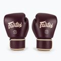Боксерські рукавички з натуральної шкіри Fairtex бордові 2
