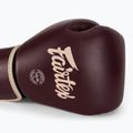 Боксерські рукавички з натуральної шкіри Fairtex бордові 5