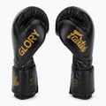 Боксерські рукавички Fairtex Glory Competition мереживні на липучках чорні 4