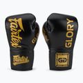 Боксерські рукавички Fairtex Glory Competition на шнурівці чорні 2