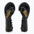 Боксерські рукавички Fairtex Glory Competition на шнурівці чорні 4