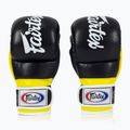 Рукавички для боротьби Fairtex Super Sparring Grappling чорні/жовті