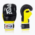 Рукавички для боротьби Fairtex Super Sparring Grappling чорні/жовті 3