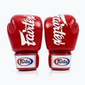 Боксерські рукавички Fairtex Deluxe Tight-Fit червоні
