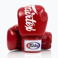 Боксерські рукавички Fairtex Deluxe Tight-Fit червоні 4
