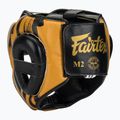 Шолом боксерський Fairtex Microfiber Headguard gold 3