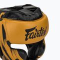Шолом боксерський Fairtex Microfiber Headguard gold 4