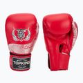 Рукавиці боксерські Top King Muay Thai Power Snake red/silver