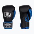 Рукавиці боксерські Top King Reborn Boxing Semi Leather black/blue 3