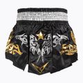 Шорти для тренувань Top King Thai Boxing black/white/gold 2