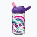 Дитяча дорожня пляшка CamelBak Eddy+ 400 мл з веселковими квітами