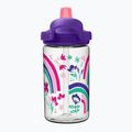 Дитяча дорожня пляшка CamelBak Eddy+ 400 мл з веселковими квітами 4