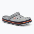 Шльопанці Crocs Crocband light grey/navy