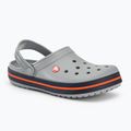 Шльопанці Crocs Crocband light grey/navy 2