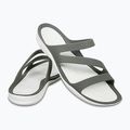 Шльопанці жіночі Crocs Swiftwater Sandal W smoke/white 9