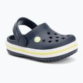 Шльопанці дитячі Crocs Crocband Clog Kids navy/citrus 2