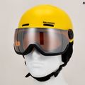 Дитячий гірськолижний шолом Salomon Orka Visor яскраво-жовтий 12