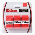 Обмотки для тенісних ракеток Wilson Profile Overgrip 3 шт червоні WRZ4025RD+