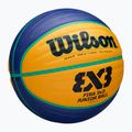 М'яч баскетбольний дитячий Wilson Fiba 3x3 Junior blue/yellow розмір 5 2
