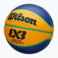 М'яч баскетбольний дитячий Wilson Fiba 3x3 Junior blue/yellow розмір 5 3
