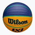 М'яч баскетбольний дитячий Wilson Fiba 3x3 Junior blue/yellow розмір 5 4