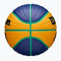 М'яч баскетбольний дитячий Wilson Fiba 3x3 Junior blue/yellow розмір 5 6