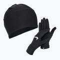 Комплект шапка + Рукавички чоловічі Nike Essential Running black/black/silver