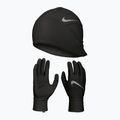 Комплект шапка + Рукавички чоловічі Nike Essential Running black/black/silver 10
